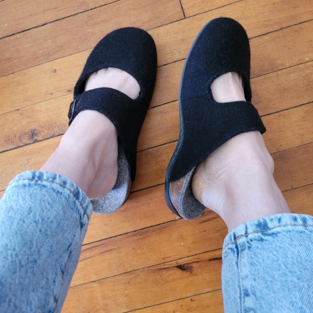 Dr. Weil Fiesta Wool Orthotic Mary Jane Clogs